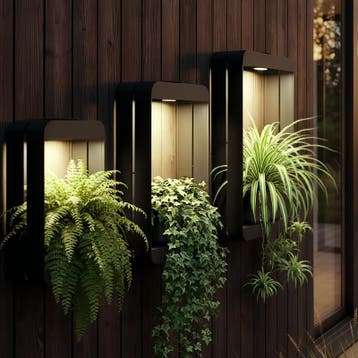 Support mural pour plantes avec lampe solaire - 3 pièces |, Verzenden, Neuf