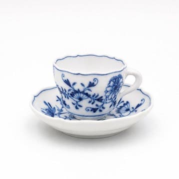 Meissen - Koffieservies (14) - Zwiebelmuster - Porselein -, Antiek en Kunst