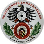 Weißer Porzellanteller mit Farbdekor ohne Jahr Schuetzenm.., Verzenden