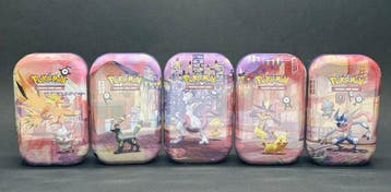Pokémon Box - 30th Celebration Mini Tin Night - Set van 5