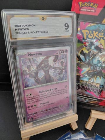 Pokémon - 13 Graded card - Mewtwo #150 Foil - GG 9 - Scarlet, Hobby en Vrije tijd, Verzamelkaartspellen | Pokémon, Nieuw
