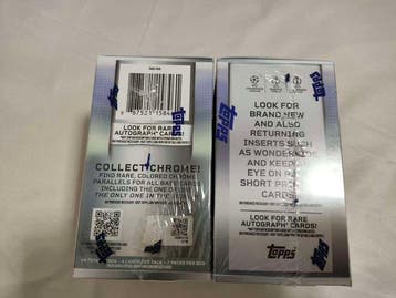 2025/26 Topps Chrome Parallel card, Insert card - 2 Sealed