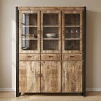 Buffetkast Mangohout Britt 140 cm, Verzenden, Nieuw, Overige houtsoorten, Industriële meubels