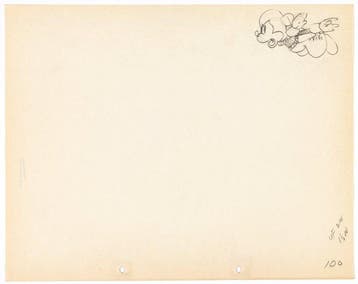 Walt Disney – Mickey Mouse-animatietekening - Two-Gun Mickey, Nieuw