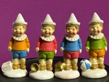Esse Due: 4 miniatuur beeldjes Pinocchio - Figurine