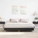 vidaXL Bedframe zonder matras 180x200 cm spaanplaat zwart, Verzenden, Nieuw
