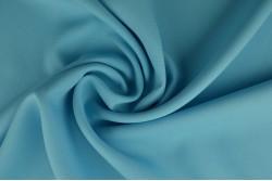 15 meter texture stof - Aqua blauw - 150cm breed, 120 cm of meer, Polyester, Verzenden, Blauw