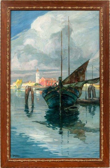 E. Scattolini (active in Venice in the early XX) - Fishing