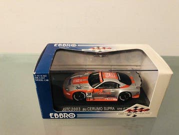 Ebbro 1:43 - Modelauto (2) - 2x Toyota Supra, 2016 JGTC 2003