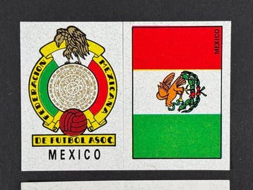 1970 Panini World Cup Mexico 70 - Badge & Flag: Mexico (with, Nieuw