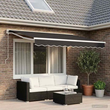 vidaXL Vervangingsdoek voor luifel 350x250 cm polyester, Verzenden, Nieuw