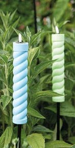 Led fakkel solar pastelgroen mintgroen swirl annas, Nieuw