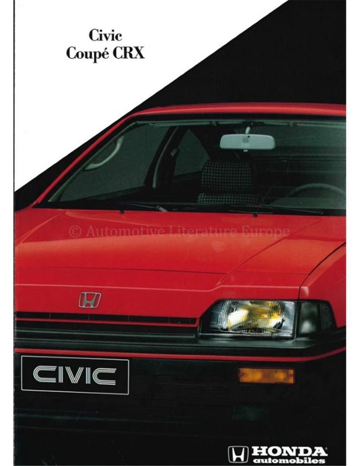 1984 HONDA CIVIC COUPÉ CRX BROCHURE FRANS, Livres, Autos | Brochures & Magazines, Enlèvement ou Envoi