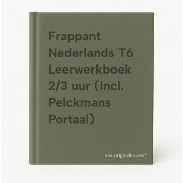 Frappant Nederlands T6 Leerwerkboek 2/3 uur (incl. Pelckmans, Boeken, Verzenden, Gelezen