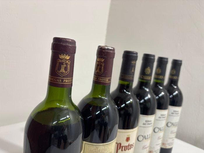 1992 (x2), 1999 Protos & 1996 Bodegas Felix Callejo (x3) -, Verzamelen, Wijnen
