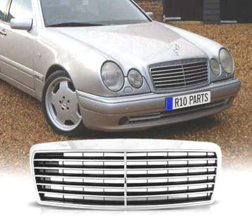 CALANDRE MERCEDES W210 95-98 CHROMÉ, Verzenden