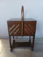 Torck - Boîte à couture - Bois, Laiton - Meuble de mercerie