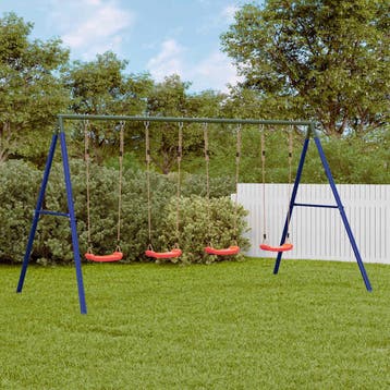 vidaXL Schommelset met 4 schommels, Kinderen en Baby's, Speelgoed | Buiten | Speeltoestellen, Verzenden, Nieuw