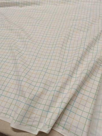 Stupendo cotone vintage a quadri - made in Italy - Tissu