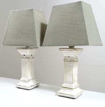 Van de Heg - Tafellamp - Keramiek - Twee tafellampen