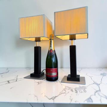 Eglo - Lampe de table (2) - Métal, Aluminium