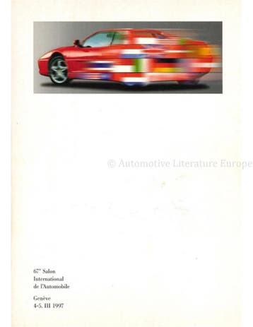 1997 FERRARI GENEVE MOTORSHOW PERSMAP 1156/97, Nieuw