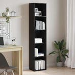 vidaXL Boekenkast zwart eiken 40x30x189 cm bewerkt hout, Huis en Inrichting, Kasten | Boekenkasten, Verzenden, Nieuw