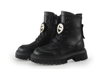 Nubikk Veterboots Meisjes in maat 25 Zwart, Kinderen en Baby's, Verzenden, Jongen of Meisje, Nubikk, Schoenen