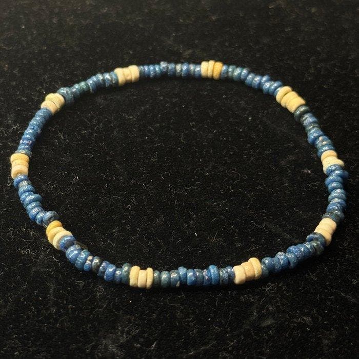 Égypte ancienne Faience Bracelet de perles en faïence –, Antiquités & Art, Antiquités | Autres Antiquités