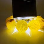 Armband natuurlijk wit Baltisch amber hele stenen kralen 23, Nieuw