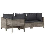 loungeset poly rattan | Retour deal | Sla nu toe, Tuin en Terras, Tuinsets en Loungesets, 4 zitplaatsen, Verzenden, Nieuw, Loungeset