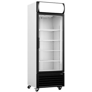 Koelkast | 370L | Zwart/Wit | +1°C/+10°C | Statisch +, Verzenden, Nieuw in verpakking