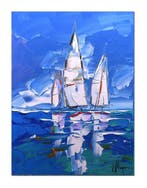 Olivier Pfleger - Mandrafina  Voiles en pleine mer