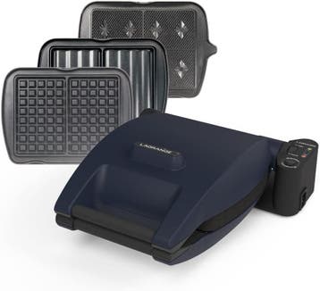 Lagrange Wafelijzer | 3 platen | Retour deal - 59% korting, Verzenden, Uitneembare platen, Gebruikt