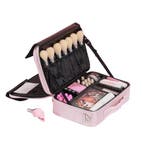 Make Up Koffer - Roze Cosmetica Koffer - 35x23,5x12cm - Visa, Verzenden, Nieuw