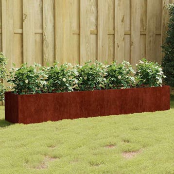vidaXL Plantenbak verhoogd 200x40x40 cm cortenstaal, Verzenden