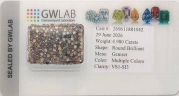 Sans prix de réserve - 312 pcs Diamant (Couleur naturelle) -, Bijoux, Sacs & Beauté