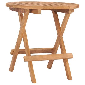 vidaXL Tuintafel inklapbaar 50x50x50 cm massief teakhout, Verzenden, Nieuw