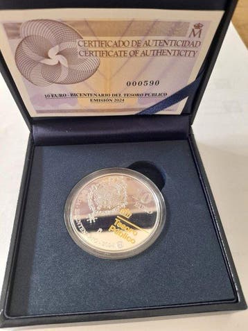 Spanje. 10 Euro 2024 Tesoro Público Proof (Zonder