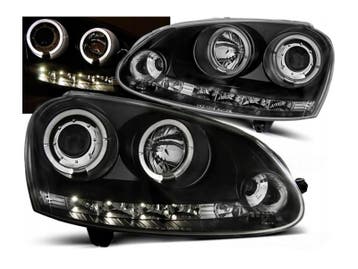 LED Angel Eyes koplamp units geschikt voor VW Golf 5, Verzenden, Nieuw, Volkswagen