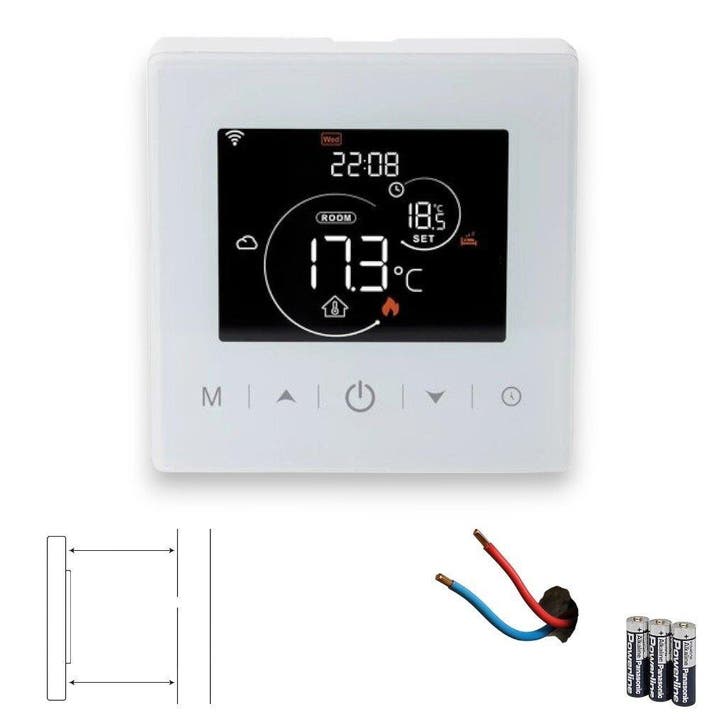 Wifi Opbouw Thermostaat met Touchscreen voor C.V. Installati, Doe-het-zelf en Bouw, Thermostaten, Nieuw, Verzenden