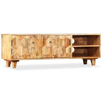 vidaXL Tv-meubel 118x35x40 cm massief mangohout, Verzenden
