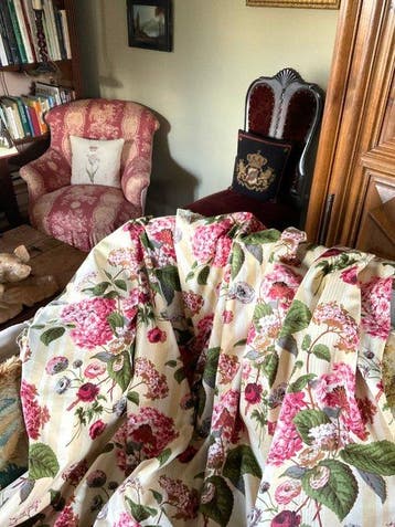 Colefax & Fowler chintz katoenen stof. Ongeveer 3 meter -