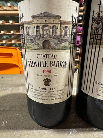 1990 , 2000 & 2006 Château Léoville Barton - Saint-Julien,, Verzamelen, Wijnen, Nieuw