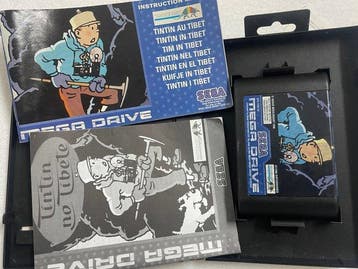 Sega - Mega Drive - Tintin in Tibet — Sega Mega Drive PAL,