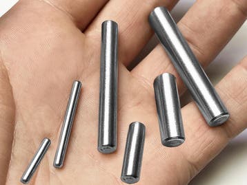 Set van 30 cilindervormige staafjes/pinnen (2.5x25 mm, RVS, Doe-het-zelf en Bouw, Verzenden, Nieuw