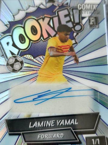 Wild Card Lamine Yamal 1/1 Gesigneerde kaart, Enige