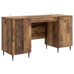 vidaXL Bureau met plank Oud hout 142,5 x 50 x 75 cm Bewerkt, Verzenden