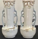 Vaas - koppel vazen in Art-Nouveau stijl met gedetailleerde, Antiek en Kunst