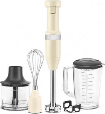 KitchenAid 5KHBV83EAC - Staafmixer - Amandel Wit - 180 W..., Verzenden